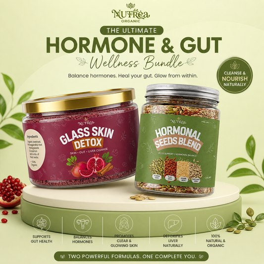 NUTREA Inner Glow Bundle- Hormonal Seeds Blend + Glass Skin Beetroot Detox