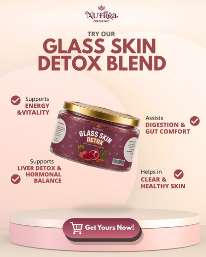 Detox Blend for Glass Skin, Liver & Gut- made with fresh Beetroot & Herbs.