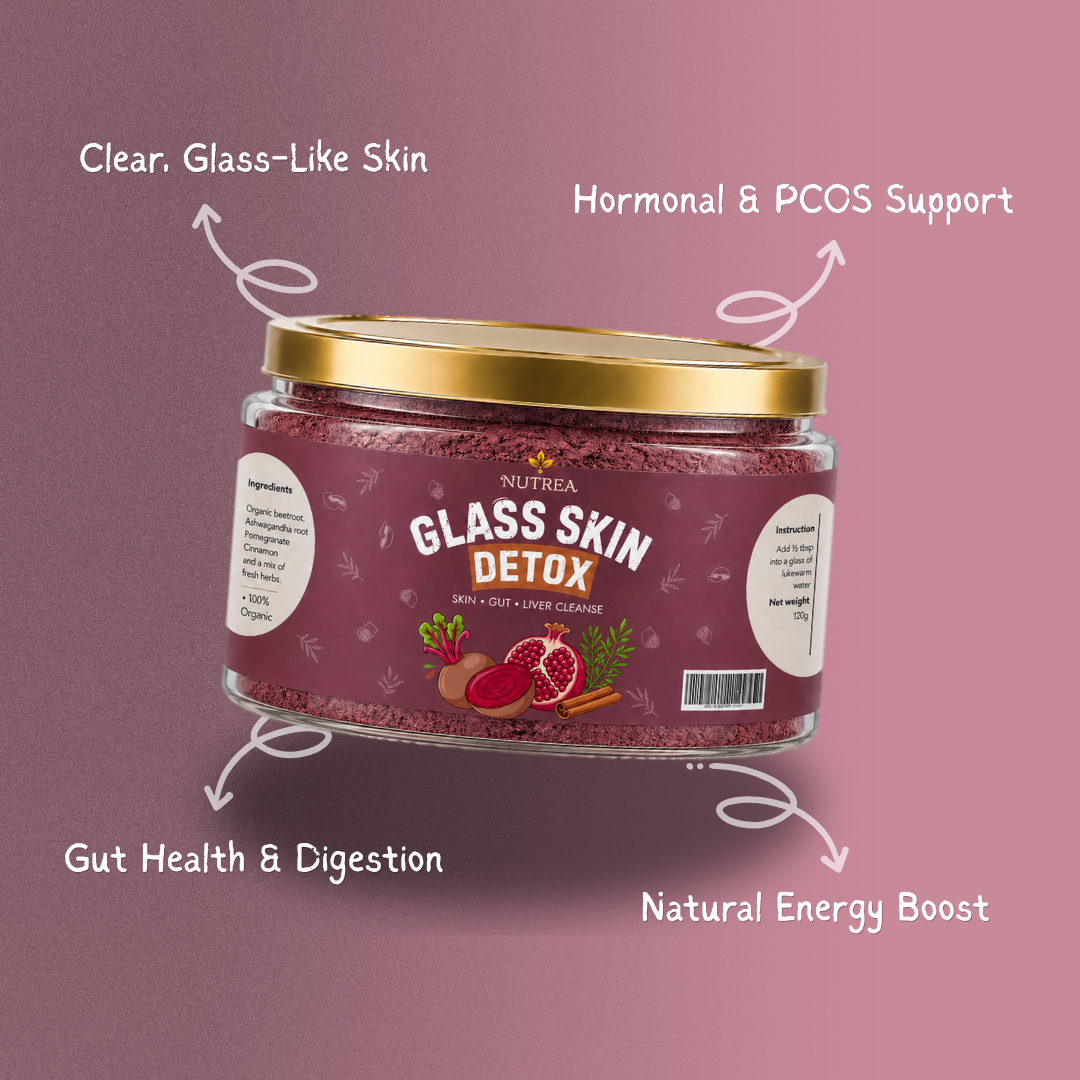Detox Blend for Glass Skin, Liver & Gut- made with fresh Beetroot & Herbs.